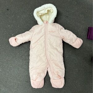 Pink platinum  - pink and cream puffer one piece